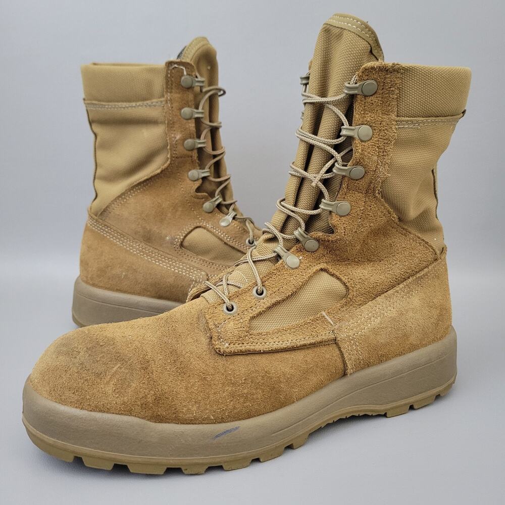 Belleville AFTW Mens Size 12 R Gore-Tex Military Flight Boots Sage Brown USA